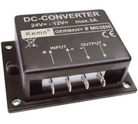 Transformateur de tension (kit monté) Kemo M038N Tension dentrée (plage): 24 - 26 V/DC Tension de sortie (gamme): 12 V/DC (max.)
