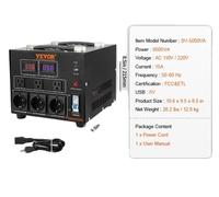 Transformateur de tension Transformateur, poids lourd, ascendant/descendant, 5000VA