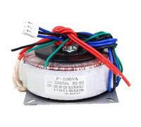 Transformateur double anneau 18 V en cuivre pur, alimentation 100 W 24 V 26 V CA 28 V 30 V 32 V, 1 pièce(Dual 22V dual 9V)