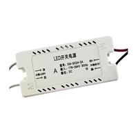 Transformateur électronique for lampe à LED G4, 220 V 12, avec alimentation tension constante, for halogène billes(Plastic case 18w 12V 1.5A)