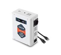 VEVOR Transformateur 110 V à 220 V, Transformateur de Tension Élévateur 2000 VA, avec 2 Prises Européennes, Sortie USB, Écran LCD, Protection Contre Surcharges Surintensités, pour Appareils 220 V