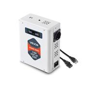 VEVOR Transformateur 110 V à 220 V, Transformateur de Tension Élévateur 3000 VA, avec 2 Prises Européennes, Sortie USB, Écran LCD, Protection Contre Surcharges Surintensités, pour Appareils 220 V