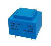 Transformateur encapsulé PE3013-M 1.9VA 110V-380V / 6V/7.5V/9V/12V/15V/18V/24V, transformateur d'isolation de sécurité encapsulé for soudage de PCB(1.9VA 230V 24V)