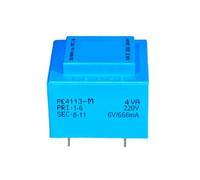 Transformateur encapsulé PE4113-M 4VA 110V-380V/ 2x6V/2x7.5V/2x9V/2x12V/2x15V/2x18V/2x24V for transformateur encapsulé d'isolation monté en sécurité sur PCB(4VA 220V 2x24V)