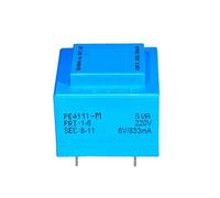 Transformateur encapsulé PE4117-M 5VA 110V-380V 2x6V/2x7.5V/2x9V/2x12V/2x15V/2x18V/2x24V, transformateur encapsulé d'isolation for montage sur PCB(5VA 230V 2x18V)