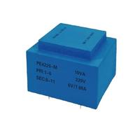 Transformateur encapsulé Transformateur d'isolation de sécurité encapsulé époxy sous vide, PE4220-M 10VA 110V-380V / 6V/7.5V/9V/12V/15V/18V/24V, soudage de PCB(10VA-380V-18V)