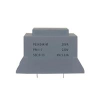 Transformateur encapsulé Transformateur d'isolation de sécurité encapsulé époxy sous vide, PE5424K-M 20VA 110V-380V / 6V/7.5V/9V/12V/15V/18V/24V, soudage de PCB(20VA-110V-9V)