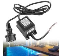 Transformateur LED 12V AC/AC Alimentation Externe 220V Pour Piscine - Prise Externe IP68 Adaptateur Secteur Universel Éclairage LED