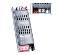 Transformateur LED 220V-24V 100W - Alimentation LED Driver 24V 4.1A avec 4 Niveaux de Luminosité, Démarrage Progressif, Protection Surcharge et Surtension, Silencieux (24V, 100, Watts)