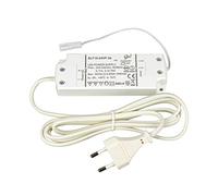 Transformateur LED 24 V 15 W SELF SLT15-24VF-2 avec câble d'alimentation et mini prise - Tension constante CC 0,5-15 W 0,625 A