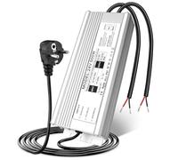 Transformateur LED 24 V 500 W 20,83 A IP67 étanche pour l'extérieur avec fiche, bloc d'alimentation LED 230 V vers DC 24 V, adaptateur driver extérieur pour bandes LED, lampes, projecteurs, bandes