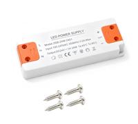 Transformateur LED 24V 24W, LED Driver Power Supply 24V, LED Transformer Input 220-240V Output, Convertisseur AC à DC pour G4, GU5.3, MR11, MR16 et Rubans LED, Compact et Facile à Installer (24W)