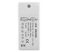 Transformateur Led Dalle Driver 15W, Convertisseur AC 85-265V à DC 12V pour Ampoules 12V - Protection Contre Court - Circuit, Longue Durée de Vie, Usage Intérieur (18W)