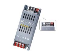 Transformateur LED dimmable DC 24 V 2,5 A,60 W avec 5 modes de protection,Alimentation professionnelle adapté pour la conversion de 220-240 VAC à tension constante DC à basse tension