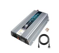 Transformateur Micro-onduleur Solaire 1000W 20V-5V CC 120V 240V CA Compatible avec Les Panneaux Solaires Ou Éoliennes 1200W 24V 30V 36V Onduleur Convertisseur(Silvery,36V(20-50VDC),220VAC)