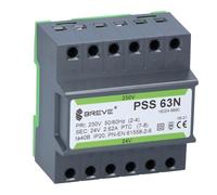 Transformateur monophasé PSS 63N 230/24V IP30 sur rail DIN TH-35