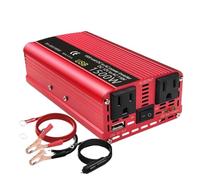 Transformateur Onduleur 500 W DC 12 V AC 110 V pour Voiture Convertisseur Puissance Portable DC vers AC 60 Hz pour Recharge De Téléphone/Ordinateur Portable Onduleur Convertisseur(1500W)