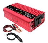 Transformateur Onduleur LED 1500 W/2000W DC12V vers AC220V Prise Universelle pour Voiture pour Caméra Extérieure Scie Pompe À Eau 50 Hz/60 Hz(1500W 50Hz)