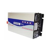 Transformateur Onduleur Sinusoïdal Pur 12 V 24 V 220 V-230 V 50 Hz 4000 W 5000 W Convertisseur De Puissance Onduleurs Solaires pour Voiture Télécommande(12V,4000W A)