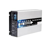 Transformateur Onduleur Sinusoïdal Pur 220V-230V 50Hz 8000W 10000W 12000W Convertisseur Haute Puissance 12V/24V Onduleur Solaire pour Voiture Hors Réseau(24V,8000W)