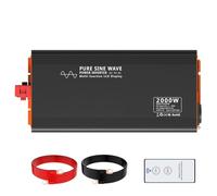 Transformateur Onduleur Solaire 4000 W 12 V CC À 60 V CA 220 V CA Onduleur Sinusoïdal Pur Puissance Continue 2000 W(DC24V 2000W)