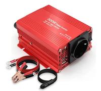 Transformateur Onduleur Voiture 300 W 500 W DC 12 V AC 220 V Convertisseur Chargeur Portable Extérieur Prise Allume-Cigare UE/Universelle(Red 500W EU)