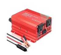Transformateur Onduleur Voiture 300 W 500 W DC 12 V AC 220 V Convertisseur Chargeur Portable Extérieur Prise Allume-Cigare UE/Universelle(Red 500W US)