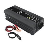 Transformateur Onduleur Voiture Prise UE Transformateur Tension Puissance Crête 500 W-2600 W 12 V CC-220 V CA 230 V 50 Hz(2600W Black,EU 60Hz)