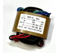 Transformateur primaire type R 30 W double 18 V, 0-115 V-230 V ou 220 V, pré-décodage, fil de cuivre complet(Primary 0-220V)