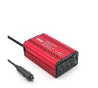 Transformateur Tension Convertisseur Onduleur pour Voiture 300 W 150 W DC 12 V vers 110 V 220 V Adaptateur Allume-Cigare vers Prises USB Charge Rapide PD65 W Inverter(300W US)