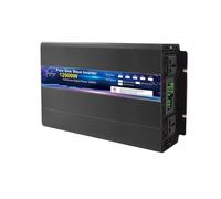 Transformateur Tension Onduleur 12V 24V 48V vers AC 110V 127V 220V 8KW 10KW 12KW À Onde Sinusoïdale Alimentation À Découpage À Télécommande Solaire Inverter(48V,110V-120V 60Hz,8000W EU)