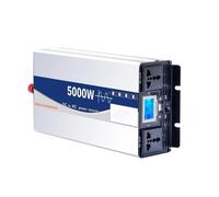 Transformateur Tension Onduleur Sinusoïdal Pur 3000W/4000W/5000W Double Prise Convertisseur Tension CC 12V 24V 48V vers CA 220V Haute Puissance Inverter(12V,110V-120V 60HZ Uni,5KW)