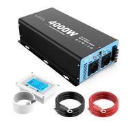 Transformateur Tension Onduleur Sinusoïdal Pur 4000 W Tension Continue 12 V CC vers 230 V CA 50 Hz Prise UE Écran LCD Voltmètre Transformateur De Voiture Inverter