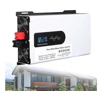 Transformateur Tension Onduleur Solaire À Onde Sinusoïdale 12 V/24 V/48 V/60V/72V/96V vers 110V/220 V 5000 W-12000 W Para Coche, Caravana, Barco Y Camping(8000W,48V to 220V)