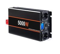 Transformateur Tension Onduleur Solaire À Onde Sinusoïdale 3000 W 4000 W 5000 W Convertisseur Tension Fréquence 12 V 24 V vers 220 V CA Inverter(12V,5000W)