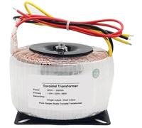 Transformateur toroïdal 300W, double sortie, 3 fils, amplificateur Audio 12V-0-12V, entrée de remplacement, ac 220V, 110V, noyau annulaire(Input 220V,18V-0-18V)