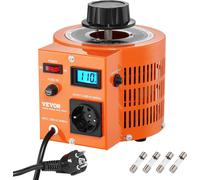transformateur variable 2000VA à tension variable, 6,6 ampères, entrée 230 V, sortie 0-300 V, régulateur de tension alternative, avec écran LCD, 4 fusibles supplémentaires, pour la maison, l'industrie