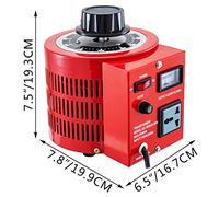 Transformateur Variable 500/2000VA, convertisseur de tension d'alimentation 0-130/230V AC 60 Hz LCD universel Résistant à la Corrosion(2KW)