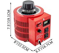Transformateur Variable 500/2000VA, convertisseur de tension d'alimentation 0-130/230V AC 60 Hz LCD universel,Stabilité élevée(2KW-01)