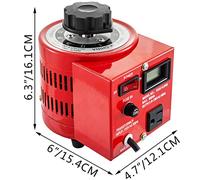 Transformateur Variable 500/2000VA, convertisseur de tension d'alimentation 0-130/230V AC 60 Hz LCD universel Pour le bricolage(0.5KW)