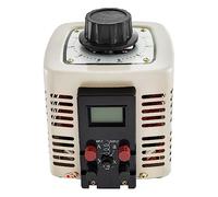 Transformateur Variable Variac convertisseur de transformateur régulateur tension ca 500VA-3000VA bobine cuivre intégrée for l'alimentation Bricolage pour débutants(2KVA LCD Screen-Gray)