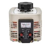 Transformateur Variable Variac convertisseur de transformateur régulateur tension ca 500VA-3000VA bobine cuivre intégrée for l'alimentation Bricolage pour débutants(500VA Meter-Gray)