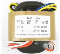 Transformateurs 20W R20 115-230V à 2X15V(115-230V To 2X15V 1A)