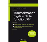 Transformation digitale de la fonction RH - Emmanuel Baudoin - Dunod - broché - Guide
