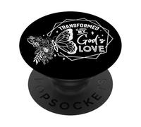 Transformé par l'amour de Dieu, Une Foi inspirante PopSockets PopGrip Adhésif