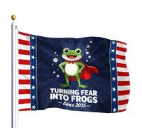 Transformer la peur en grenouilles Depuis 2025, drapeau de protestation des grenouilles de Portland pour les dortoirs universitaires