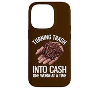 Transformer Les ordures en espèces Un ver à la Fois Funny Worm Farmer Coque pour iPhone 14 Pro