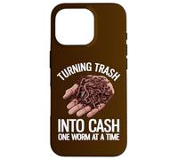 Transformer Les ordures en espèces Un ver à la Fois Funny Worm Farmer Coque pour iPhone 16 Pro