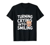 Transformer Les Pleurs en Baby-Sitter Souriant T-Shirt Graphique avec Valeur