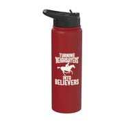 Transformer les voisins en croyants Dresseur de chevaux Stainless Steel Insulated Water Bottle